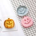 thumbnail image 2 of Molde de pastel de mousse de silicona TUNC Molde para hornear de 8 pulgadas Halloween de calabaza Azul + rosa 2 piezas, 2 of 4
