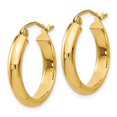 thumbnail image 2 of 14K Yellow Gold Earring Hoop Women'S 16 mm 3.75 Round Tube Earrings, 2 of 4