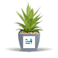 thumbnail image 1 of Like Sports Fitness Balanced Jogging Fake Pineapple Flower Pot Vase Mini Decor, 1 of 3