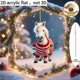 thumbnail image 2 of Colgante navideño plano de acrílico 2D | Decoración festiva de acrílico duradera para el hogar | Adorno versátil para repisa de árbol | Idea de regalo para decoración de interiores de temporada, 2 of 6
