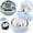 # Penguin, variant on Crazy Fun RMS Mystery Giant Glitter Polar Bear Edition Dumpling Squishy - Clear Jelly Stress Relief Fidget Toy with Steamer Case, Random Collectible Style, Kids Party Favor Stocking Stuffer Gift