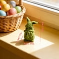 thumbnail image 3 of Easter Bunny Figurine Set – Hand-Painted Holiday Decorations for Indoor & Covered Outdoor Use, Resin/Wood/Ceramic Bunny Ornaments for Spring Display, 3 of 3