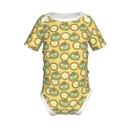 

Yiaed Frog In Orange Hat Print Infant Climbing Short Sleeve Onesie One-Piece Baby Bodysuit Clothes 0-12 Months -12 Months