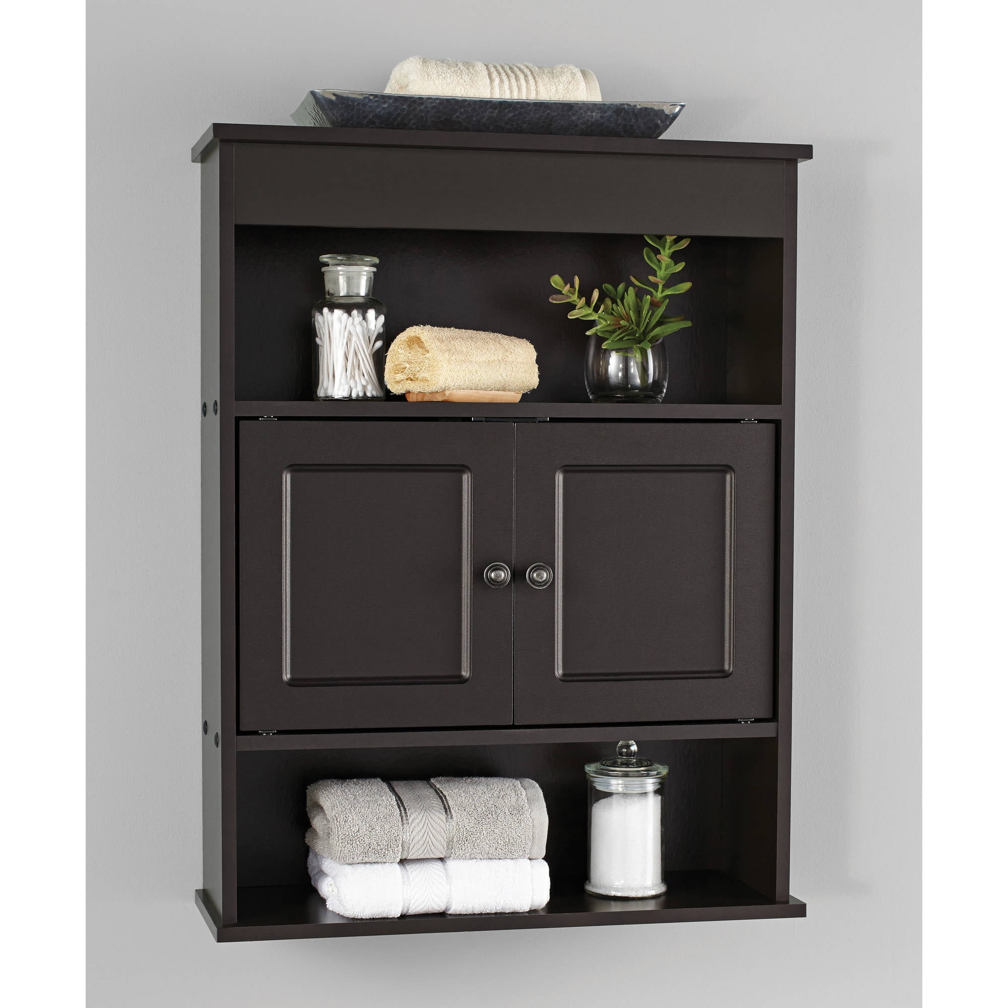 Chapter Bathroom Wall Cabinet Storage Shelf Espresso | eBay