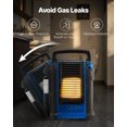 thumbnail image 3 of VEVOR Chauffage Portatif au Propane 9000 BTU Réglages de Température en Continu Protection contre le Basculement, 3 of 9
