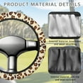 thumbnail image 4 of ZUXONGSY Leopard Print Golf Cart Steering Wheel Cover Universal Car Wheel Cover Easy to Use Golf Steering Wheel Protector Club Car Golf Cart Interior Decor Steering Wheel Accessories, 4 of 7