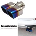 thumbnail image 3 of Dual Exhaust Tail Pipe Muffler Tip Bolt-on Square Slant Cut 25 inch Inlet, 3 of 5