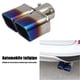 thumbnail image 3 of Dual Exhaust Tail Pipe Muffler Tip Bolt-on Square Slant Cut 25 inch Inlet, 3 of 5