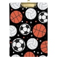 thumbnail image 1 of FMSHPON Basketball Football Sports Clipboard Hardboard Wood Nursing Clip Board and Pull for Standard A4 Letter 13x9 inches, 1 of 7