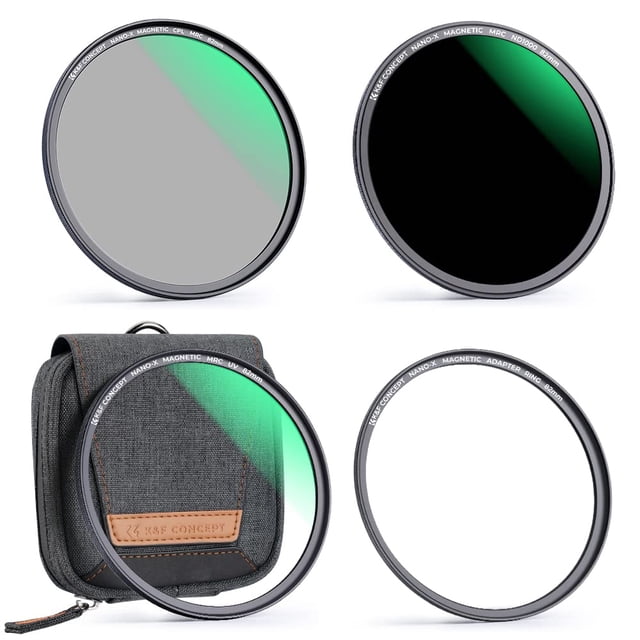 Kit de filtros de lentes K&F CONCEPT 37 mm magnéticos MCUV CPL ND1000