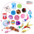 thumbnail image 1 of Summary Pet Cat Toy Set 21 Pcts Cat Channel Funnies Stick Plush Mouse Amazon Combination Toy, 1 of 7