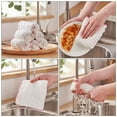 thumbnail image 4 of 6 paños de cocina de algodón, paños absorbentes para platos, toallas de secado de cocina, toallas de mano, trapeador de barra, toallas para secar platos y mesa, color blanco, 4 of 6