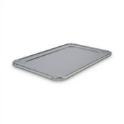 Boardwalk Aluminum Steam Table Pan Lids, Fits Full-Size Deep Pan, 380 Gauge, 0.63" Deep, 12.88 x 20.81, 50/Carton