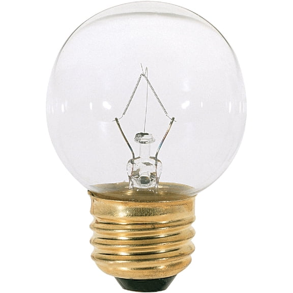 Satco Incandescent Light Bulb G16 1/2 S4538 - 25 Watts - Multicolor