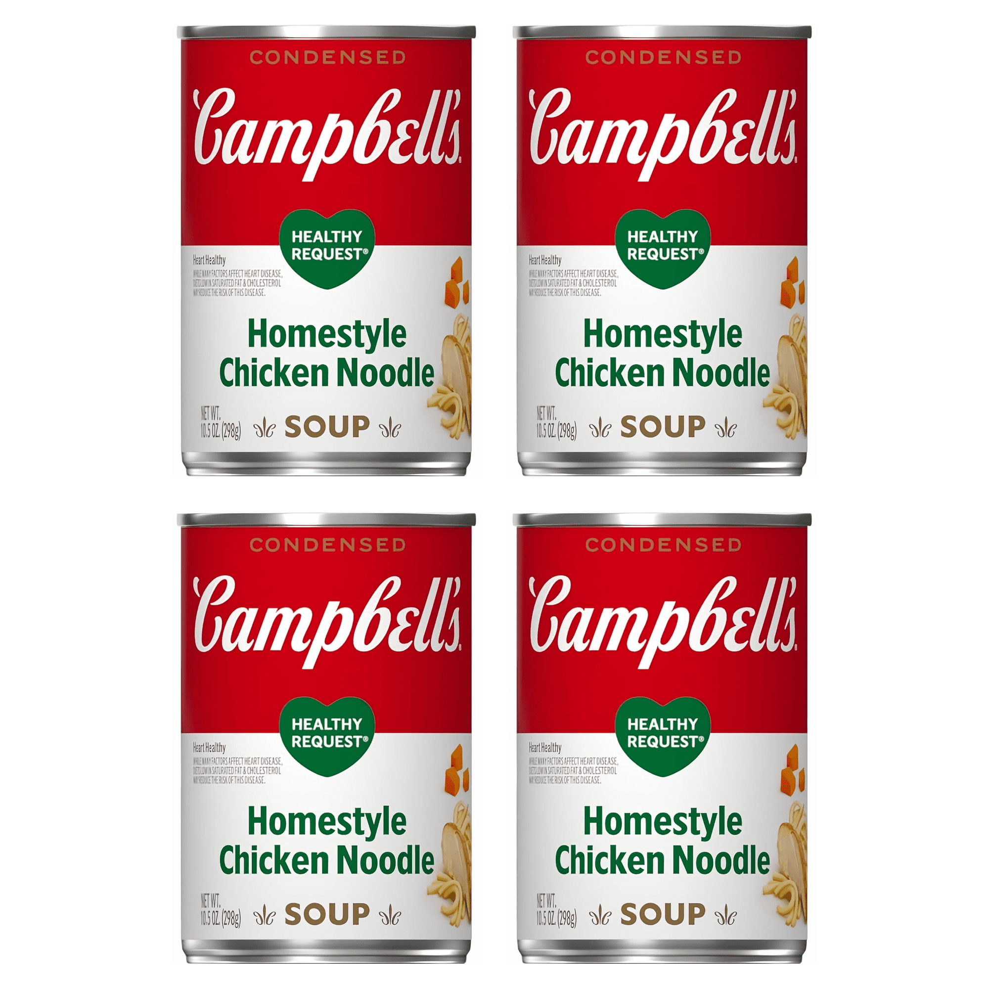 Campbell’s Chunky Healthy Request Soup, Ready to Serve Roasted Chicken Soup with Country Vegetables, 18.6 oz Can, (Pack of 4)