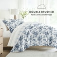 thumbnail image 4 of Noble Linens 7 Piece Bedding Bundle, Microfiber Patterned Comforter and Sheet Set, King, 4 of 7
