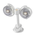 thumbnail image 4 of Ventilador de clip en ventilador doble Ventilador de refrigeración tranquila Ventilador de escritorio ajustable Mini ventilador para caminatas Camping, 4 of 10