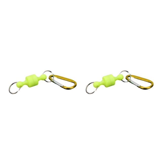 Broche de pesca Naiovety 2piezas fluoresceína hebilla de bloqueo fuerte y firme accesorios deportivos
