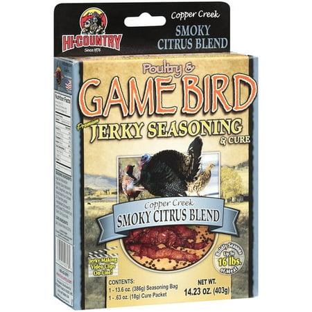 Hi Country Wild Game Smoky Citrus Blend Premium Jerky Seasoning & Cure, 14.23 oz