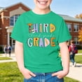 thumbnail image 2 of Third Grade Girls T Shirts Short Sleeve Back to School Prints Shirt Crewneck Kids Clothes 3-14 Years, 2 of 7