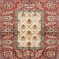 thumbnail image 1 of Ahgly Company Indoor Square Abstract Fire Brick Red Oriental Area Rugs, 3' Square, 1 of 6