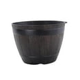 thumbnail image 3 of jinwen 2 Pièces Intérieur Extérieur Rustique Résine Baril Patio Fleur Pot Jardin Arbre, 3 of 9