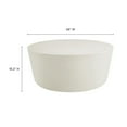 thumbnail image 4 of Brion Round Indoor - Outdoor Patio Concrete Coffee Table in White, 4 of 9