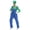 Luigi - Unisex Adults, variant on Super Brothers Costume, Halloween Family Matching Costumes, Super Bro Fancy Dress Outfits with Hat & Mustache Accessories, Halloween Party Dress up Clothes for Kids, Red/S