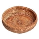 thumbnail image 1 of Handmade Rattan Weaving Round Storage Basket Fruit Dish Rattan Bread Basket, 1 of 4