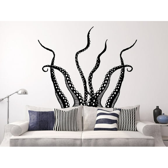 Octopus Tentacles Wall Decals Bedroom Bathroom Kraken Decal Vinyl Sticker