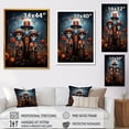 thumbnail image 4 of Designart "Day of the Dead in Mexican Art II" People Canvas Wall Art - Global Red Mexican Art Bedroom Canvas Wall Art, 4 of 6