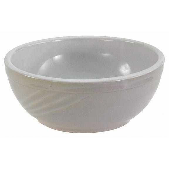 Crestware Nappie Bowl, Bright White, 15 oz., PK36 Bright White Ceramic FR34