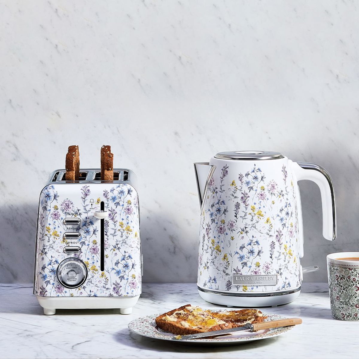 Laura Ashley powered by VQ 2 Slice Toaster - Wild Meadow