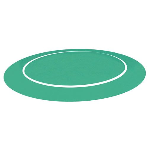 Sure Stick Round Poker Table Layout with Rubber Grip Matting, Green