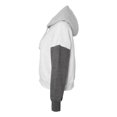 thumbnail image 3 of MV Sport Women�'s Sueded Fleece Colorblocked Crop Hooded Sweatshirt, 3 of 3