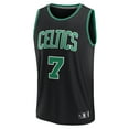thumbnail image 2 of Men's Fanatics Jaylen Brown Black Boston Celtics Fast Break Replica Player Jersey - Statement Edition, 2 of 3