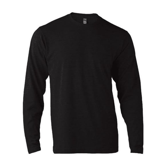 Tultex - Unisex Poly-Rich Long Sleeve T-Shirt - 242 - Black - Size: XL