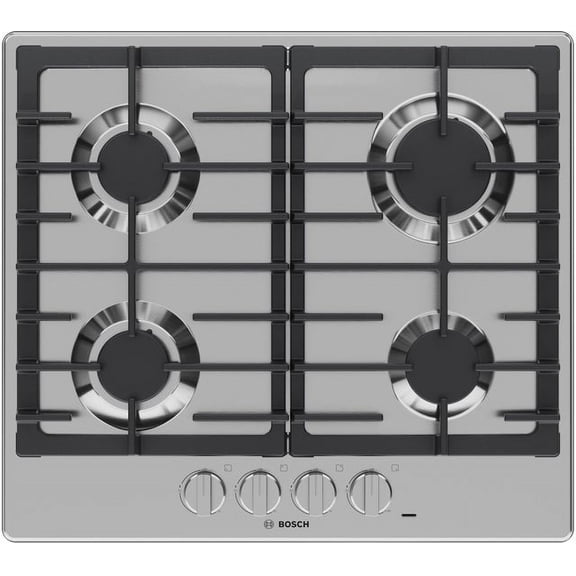 Bosch 500 Series 24" Gas Cooktop 4 Burner Stainless Steel NGM5453UC
