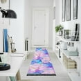 thumbnail image 4 of Yayeee Runner Rug for Bedroom 2'x6' Machine Washable Hallway Non Slip Mat, Pastel Pink Marble Pattern, 4 of 8