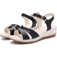 thumbnail image 6 of Women's Thick Soled Sandals Comfortable Beach Casual Sandals Heels Open Toe Shoes, 6 of 8