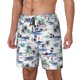 thumbnail image 1 of Balery Hawaii Palms Bañador para hombre, shorts de playa de secado rápido con entrepierna y forro de compresión-3X-Large, 1 of 6