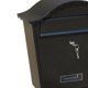 thumbnail image 2 of Buzón de correo Buzón de pared Buzón de sugerencias de metal Porta periódicos Buzón de correos Negro, 2 of 9
