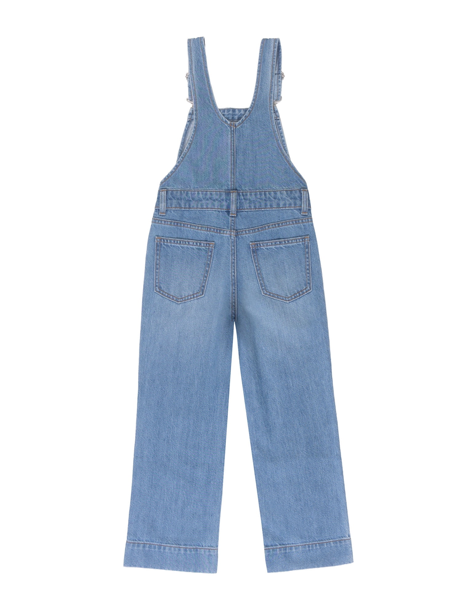 Wonder Nation Girls Denim Overall, Sizes 4-18