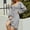 Gray summer dresses, variant on SEMPAI Up to 60% Off Summer Dresses Dresses for Women 2025 Long Sleeve V-Neck Print Mid-Length Summerdresses Soft and Comfortable for Night Out Women's Plus Dresses Up to 60% Off