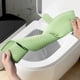 thumbnail image 5 of Cojín EVA para asiento de inodoro - grueso y suave, lavable, antideslizante para inodoros en U, V, O & cuadrados - Gris, Verde, Azul, Rosa, 5 of 6