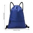thumbnail image 2 of Mochila con cordón Mochila de gimnasio Bolsas de cuerdas de gimnasio de gran capacidad para viajes en la playa, 2 of 8