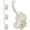 White, variant on 4 count Coat Hooks Wall Mount, Matte Metal Hat Hooks for Entryway, Cubicle, Mudroom, Bathroom, Heavy Duty Copper Color Decorative Wall Hooks for Towel, Key, Robe, Backpack, Purse, Bag, Clothes