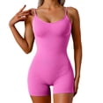 thumbnail image 1 of Combinaison Grande Taille pour Femmes Confortable Extensible Décontractée avec Col en V Manches Longues Ample Tenues pour Tous les Jours, 1 of 4