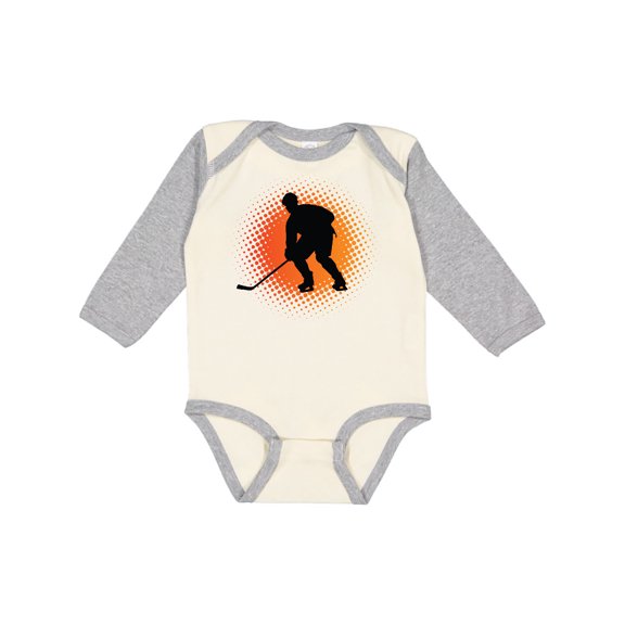 Inktastic Play Hockey Sports Boys or Girls Long Sleeve Baby Bodysuit