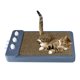 thumbnail image 5 of Rascador de cartón para gatos, casita para gatos de cartón, rascador para gatos de interior azul, 5 of 9